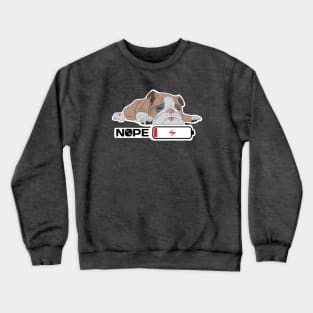 Snoozing Bulldog Crewneck Sweatshirt